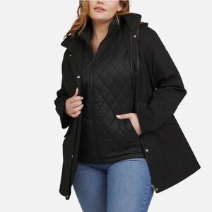 NEW! Land's End Black 3 In 1 Systems Jacket Size XL